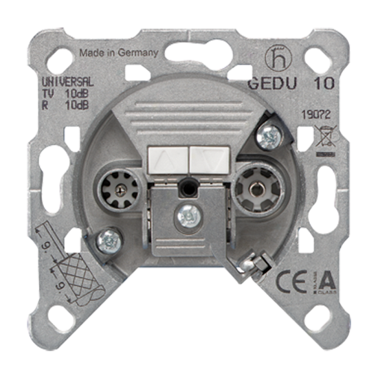 TV-FM socket outlet insert, GEDU 10