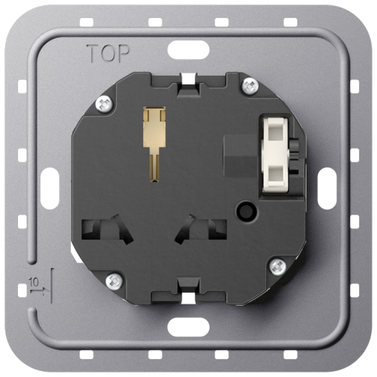 Switched socket insert, type G + I, GI 2171 SW EINS