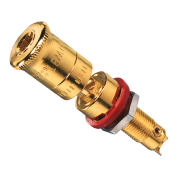Gold-plated loudspeaker pole terminal, LPK 63 RT
