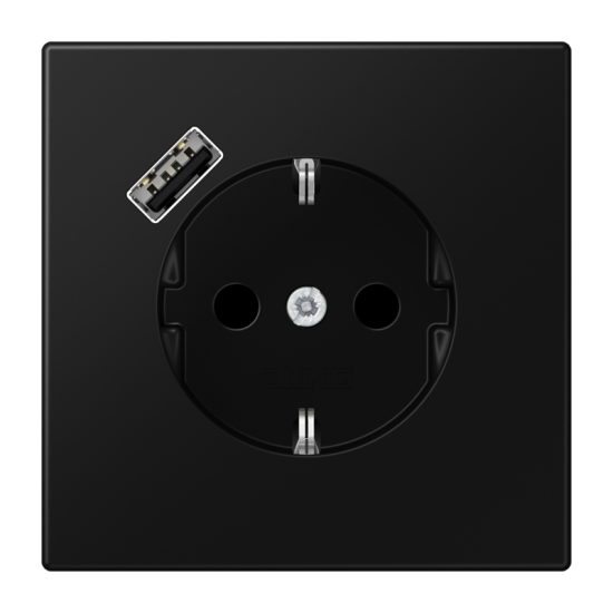 SCHUKO® socket with USB charger, LS 1520-18 A SWM