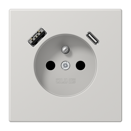 Розетка, франко-бельгийской системы, c USB зарядным устройством, LS 1520 F-15 CA LG