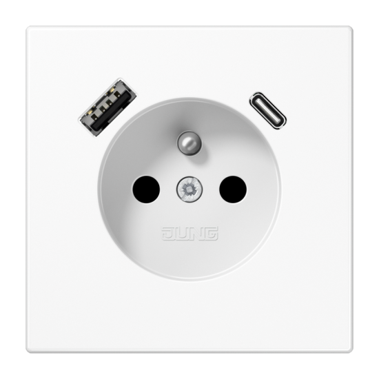Розетка, франко-бельгийской системы, c USB зарядным устройством, LS 1520 F-15 CA WW