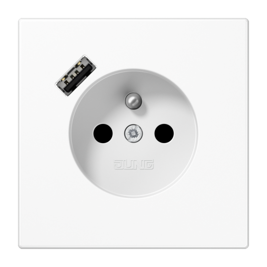 Розетка, франко-бельгийской системы, c USB зарядным устройством, LS 1520 F-18 A WW