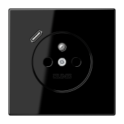 Розетка, франко-бельгийской системы, c USB зарядным устройством, LS 1520 F-18 C SW