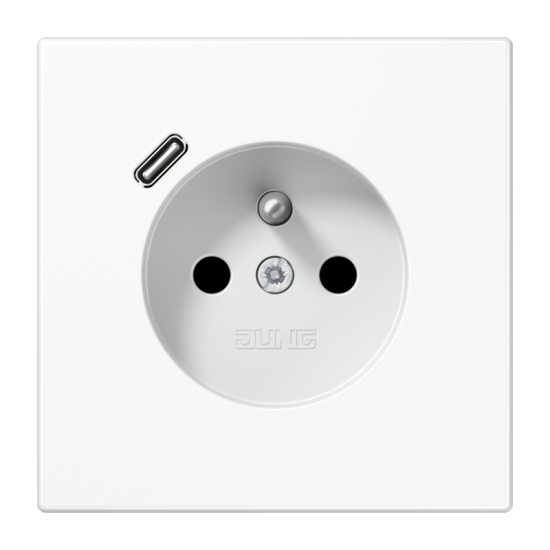 Розетка, франко-бельгийской системы, c USB зарядным устройством, LS 1520 F-18 C WW