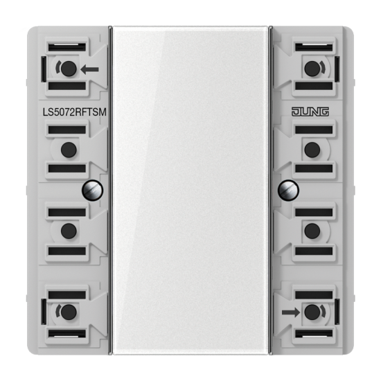 KNX радио кнопочный модуль, 2 группы, LS 5072 RF TSM