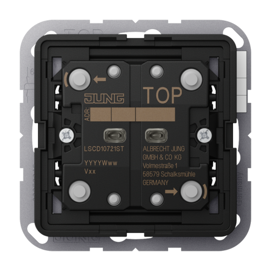 KNX кнопка, стандартная, 2 группы, LS CD 10721 ST