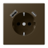 SCHUKO® socket with USB charger, ME 1520-15 CA AT-L