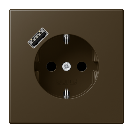 SCHUKO® socket with USB charger, ME 1520-18 A AT-L