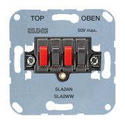 Stereo loudspeaker socket25 V ~, 60 V DC, SLA 2 AN